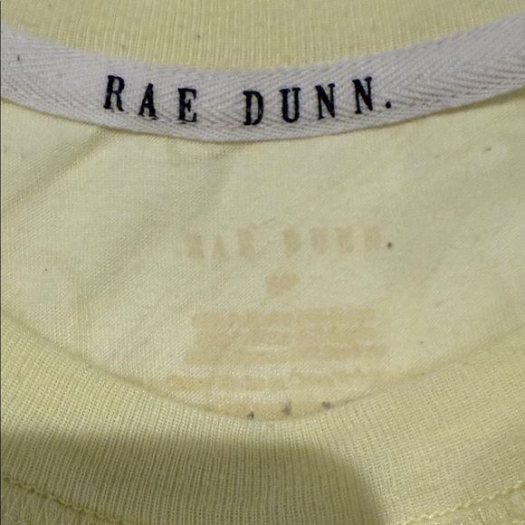 🛍️ 5/$20--Rae Dunn Yellow Tank Top - Gym Hair Don't Care - Picture 4 of 5